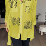 WW | Elise Blouse met letterprint