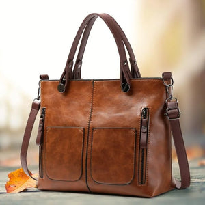 WW | Leren tas vintage