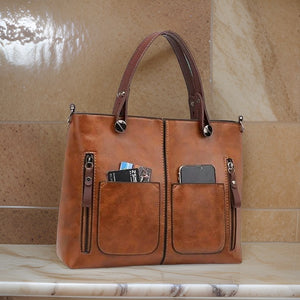 WW | Leren tas vintage